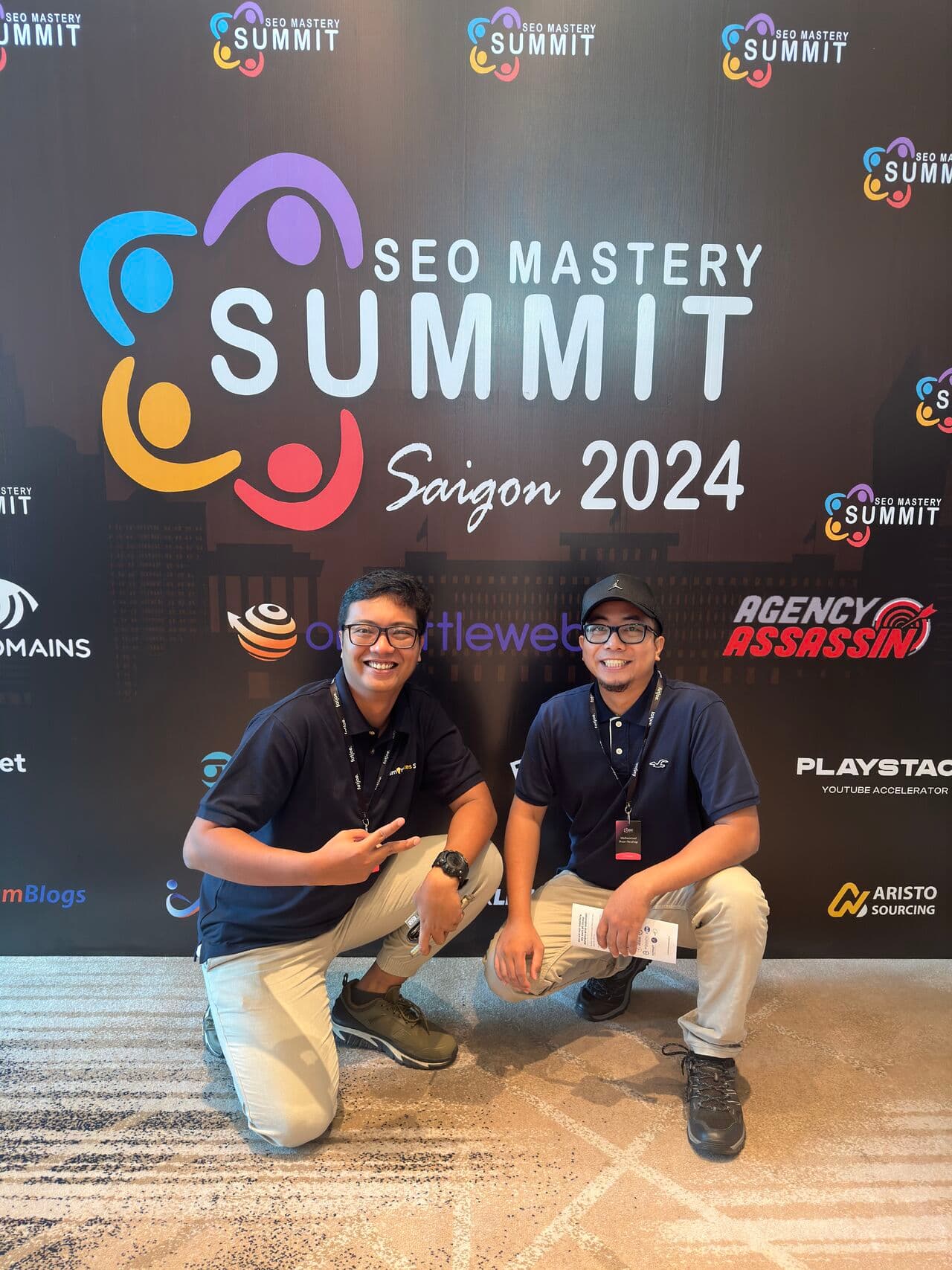 Ihsan at SEO Mastery Summit, Ho Chi Minh City, Vietnam, April 2024