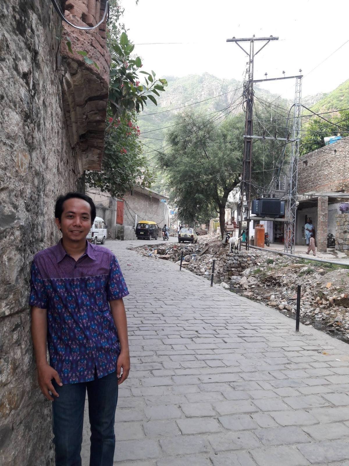 The author at the historic Saidpur Village, Islamabad